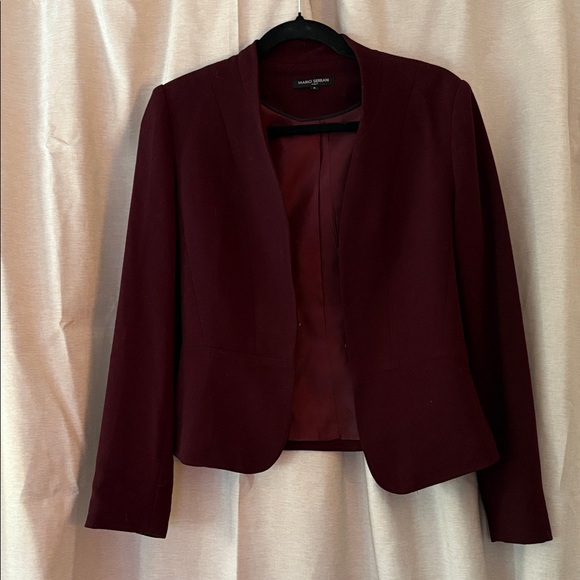 Mario Serrano Deep Burgundy Blazer - Picture 1 of 3